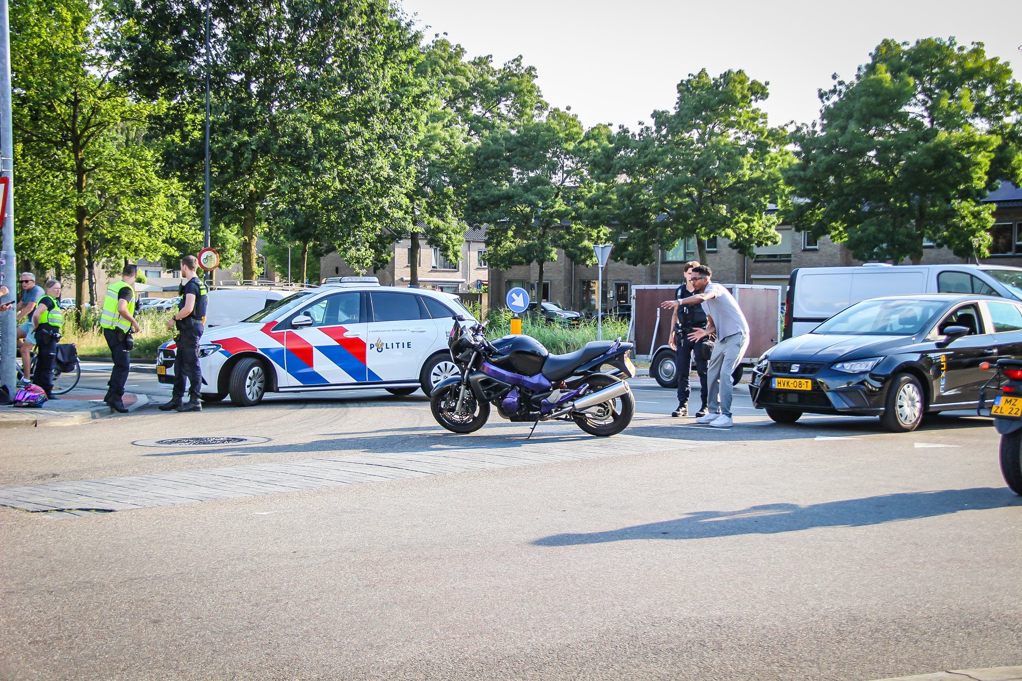 Automobilist aangehouden voor rijden onder invloed na ongeval met motor in ’s-Hertogenbosch