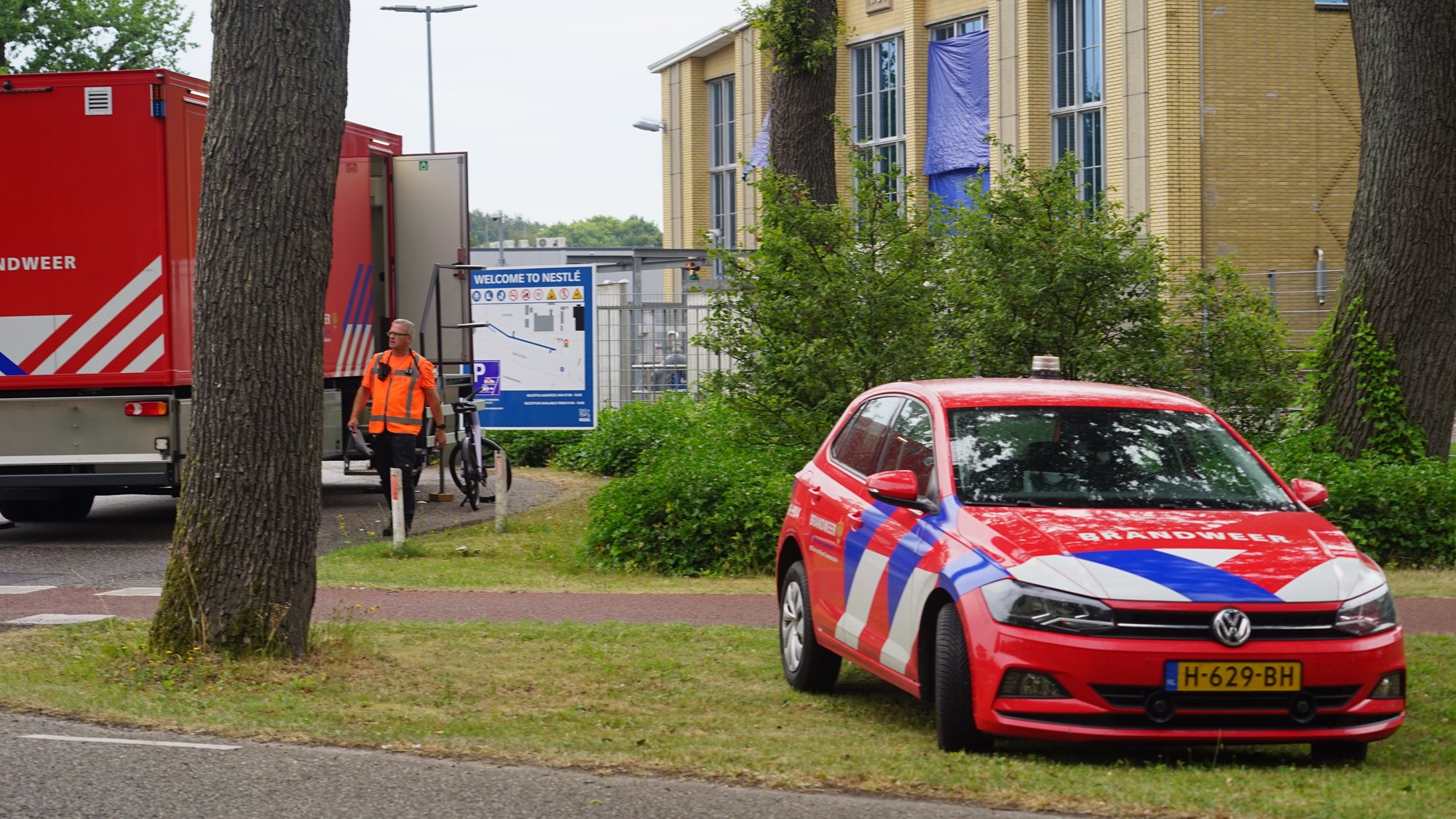 GRIP 1 bij Nestlé-fabriek in Nunspeet na incident met salpeterzuur: vijf gewonden, één met spoed naar ziekenhuis