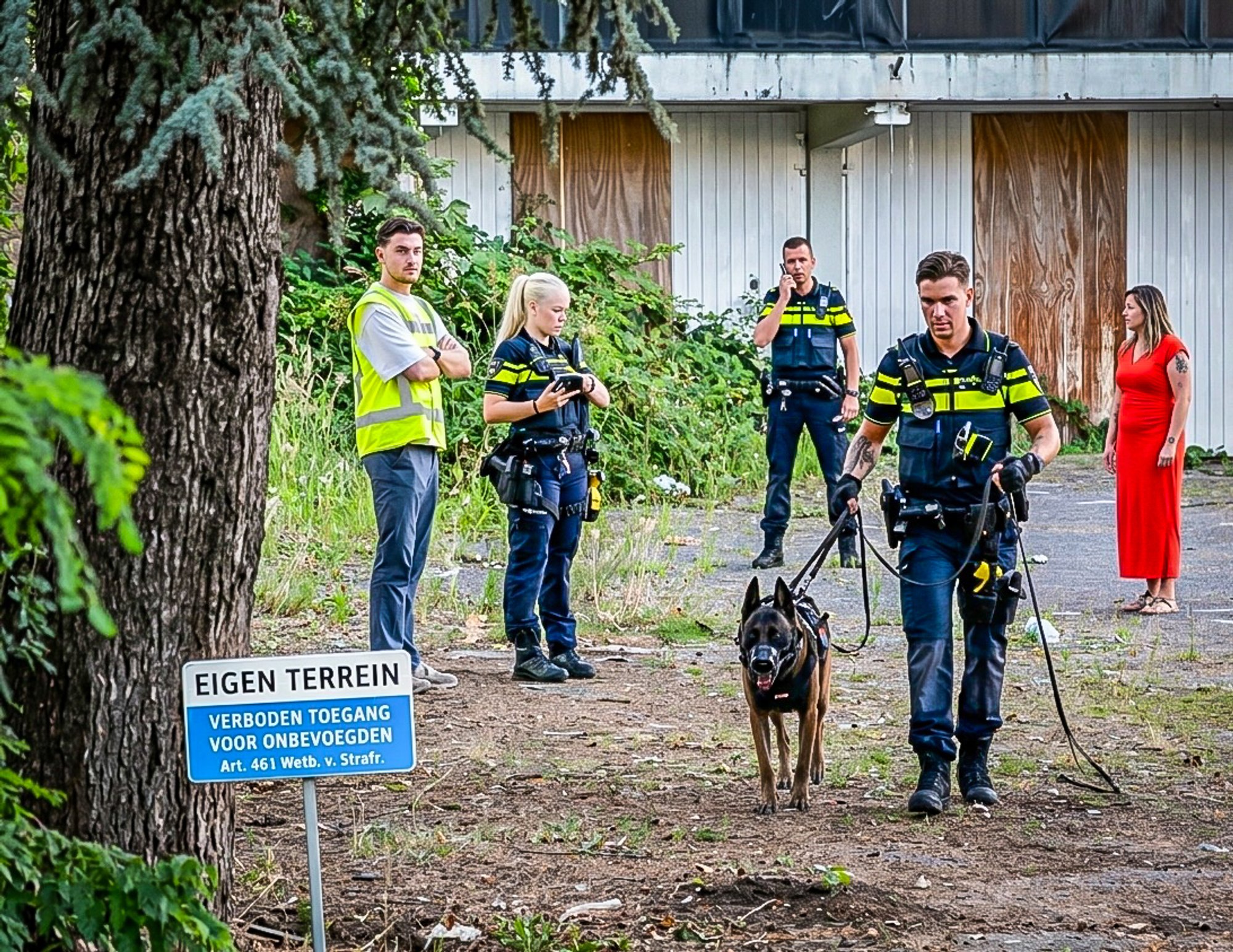 Inbraak spuiweg dordrecht meerdere verdachte met mogelijk vuurwapen op vlucht zulu vloog boven Dordrecht hond ingezet
