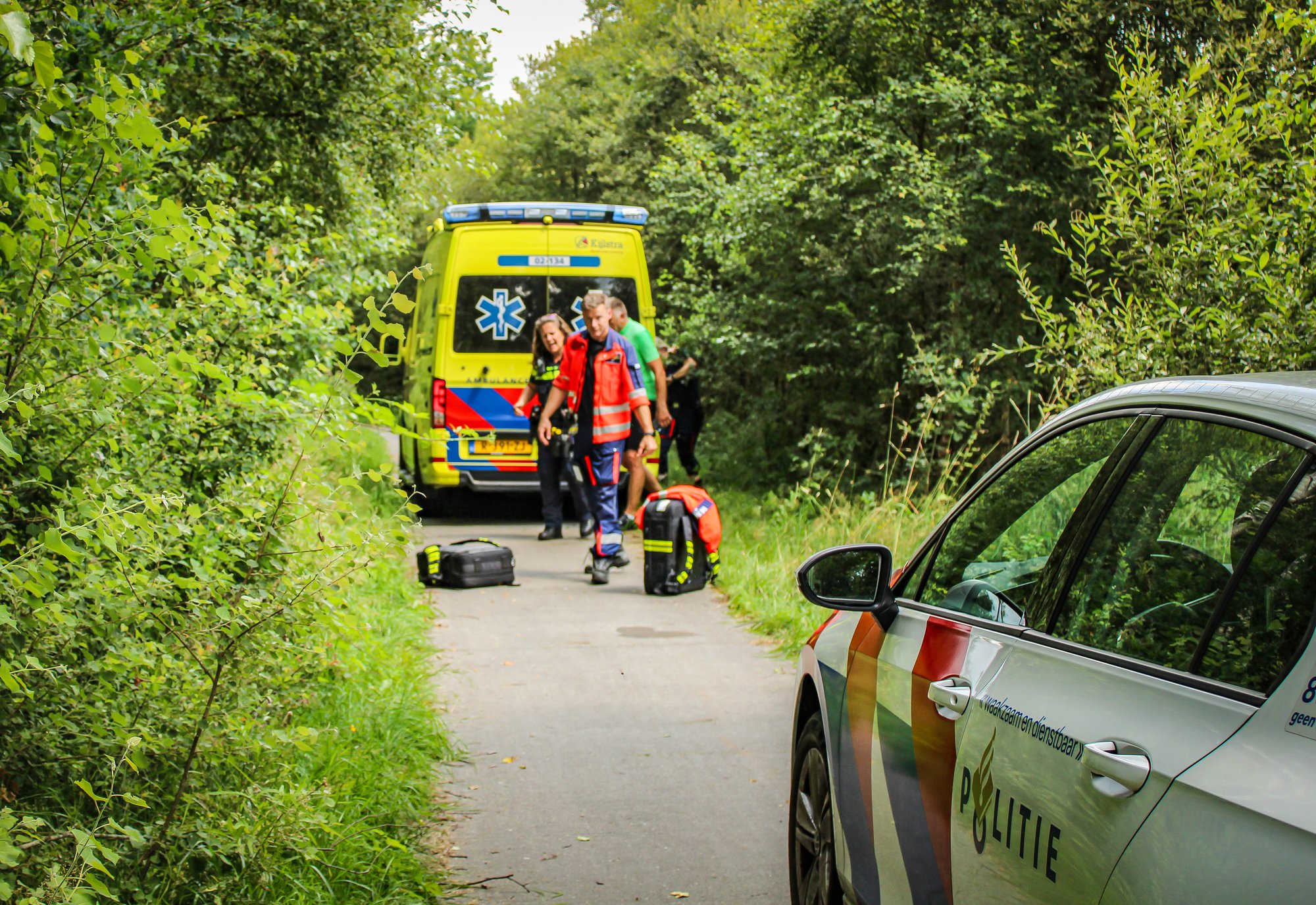 Wielrenster ernstig gewond na val op de Vogelrijd in Fochteloo