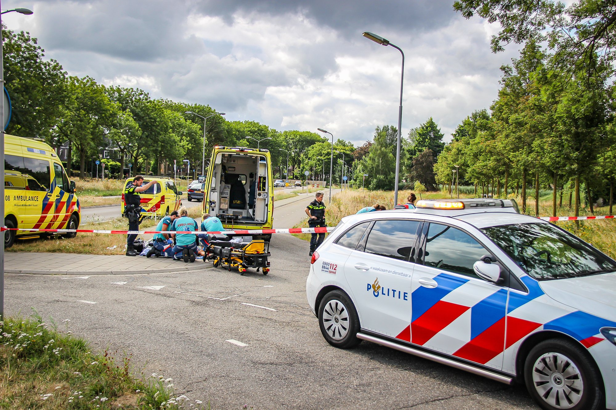 Zwaargewonde bij ernstig ongeval tussen twee fietsers in Rosmalen