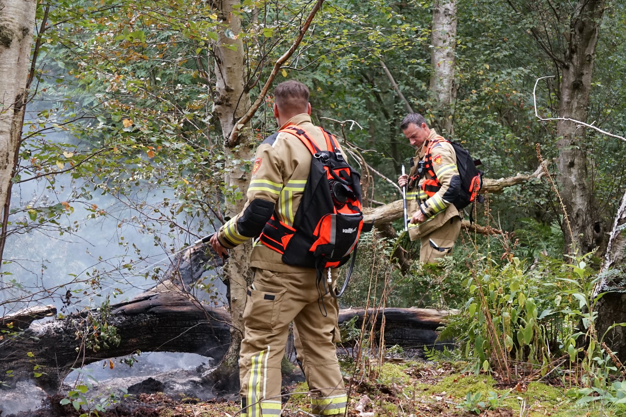 Bosbrand uitgebroken langs Rondweg bij Emmerschans