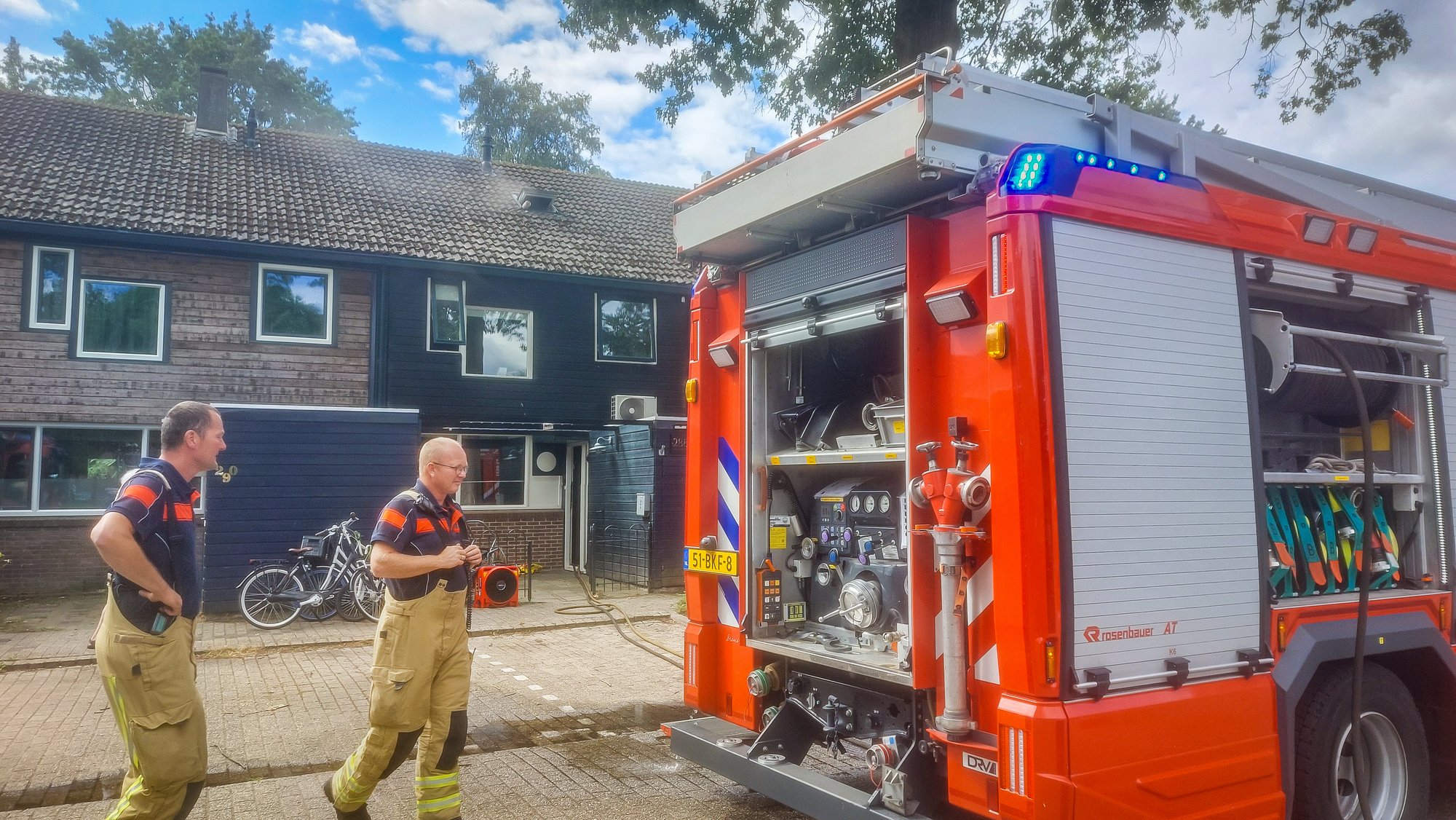 Brand in meterkast van woning aan Ruinerbrink in Emmen snel geblust