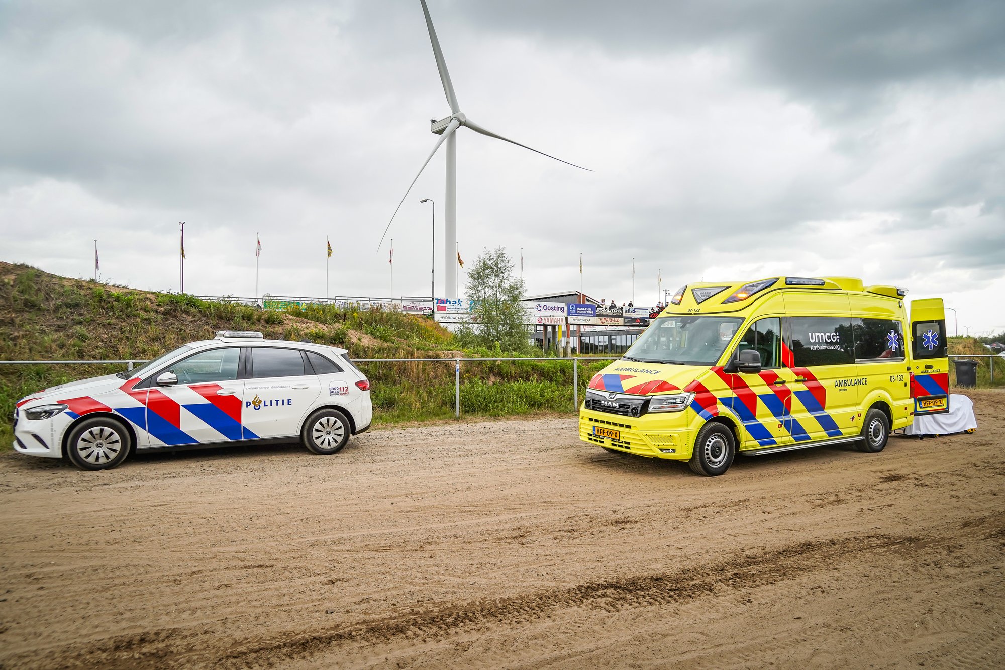 Ernstig eenzijdig ongeval met crossmotor bij Motodrome Emmer-Compascuum