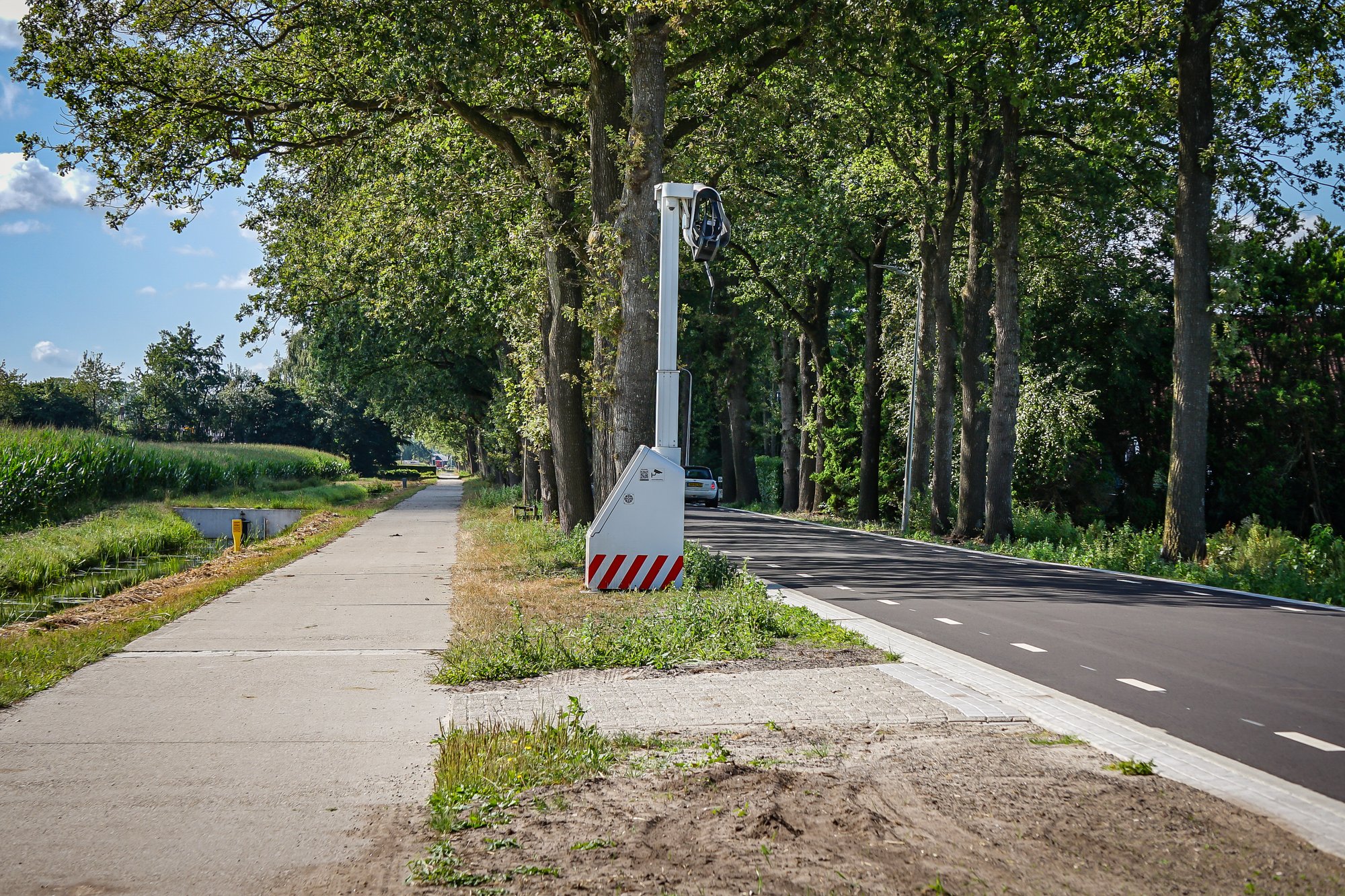 Flitspaal na nog geen 24 uur opgeblazen in Hollandscheveld.