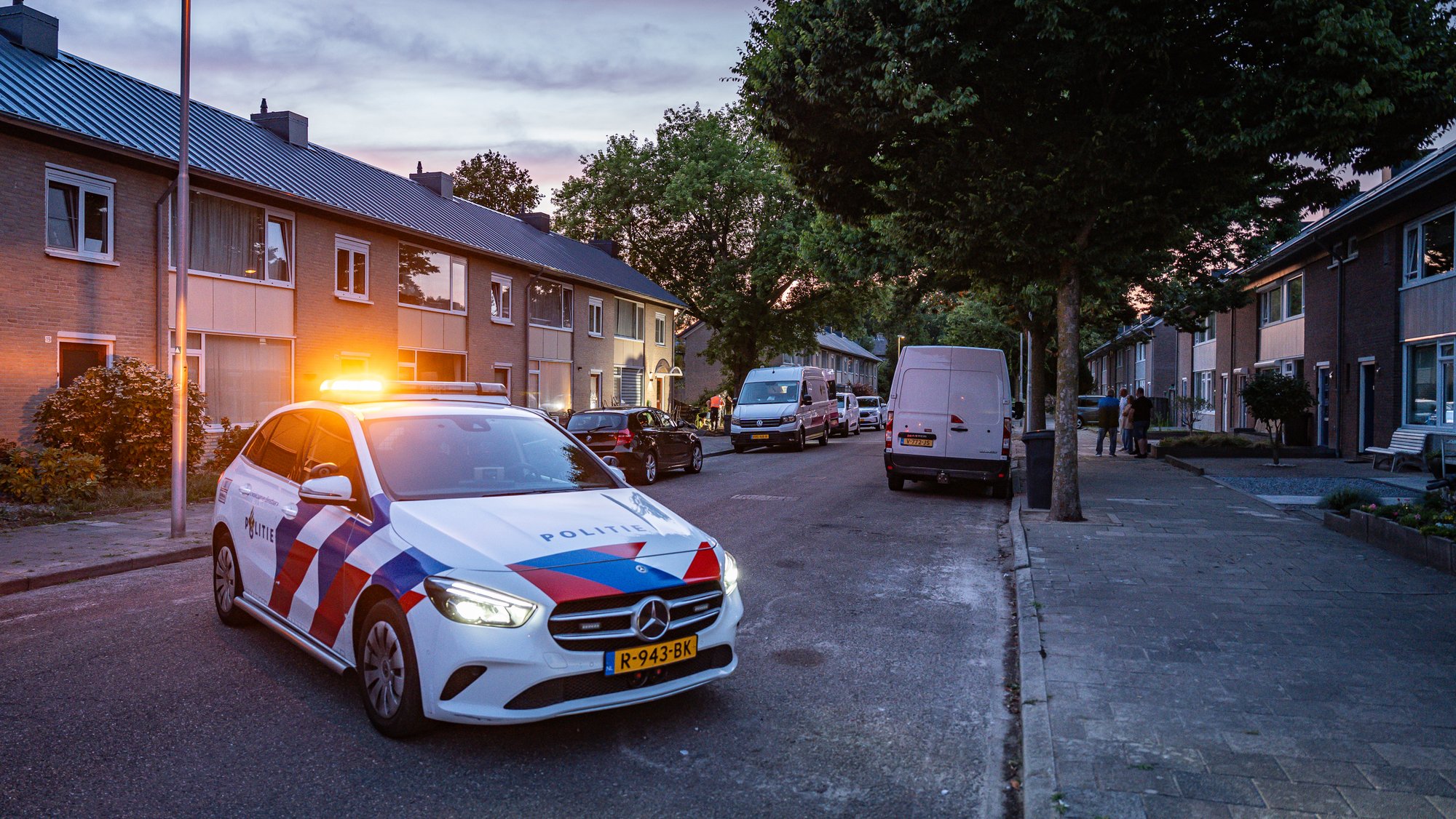 Gaslekkage tijdens werkzaamheden in tuin aan Jacob van Campenweg in Eindhoven