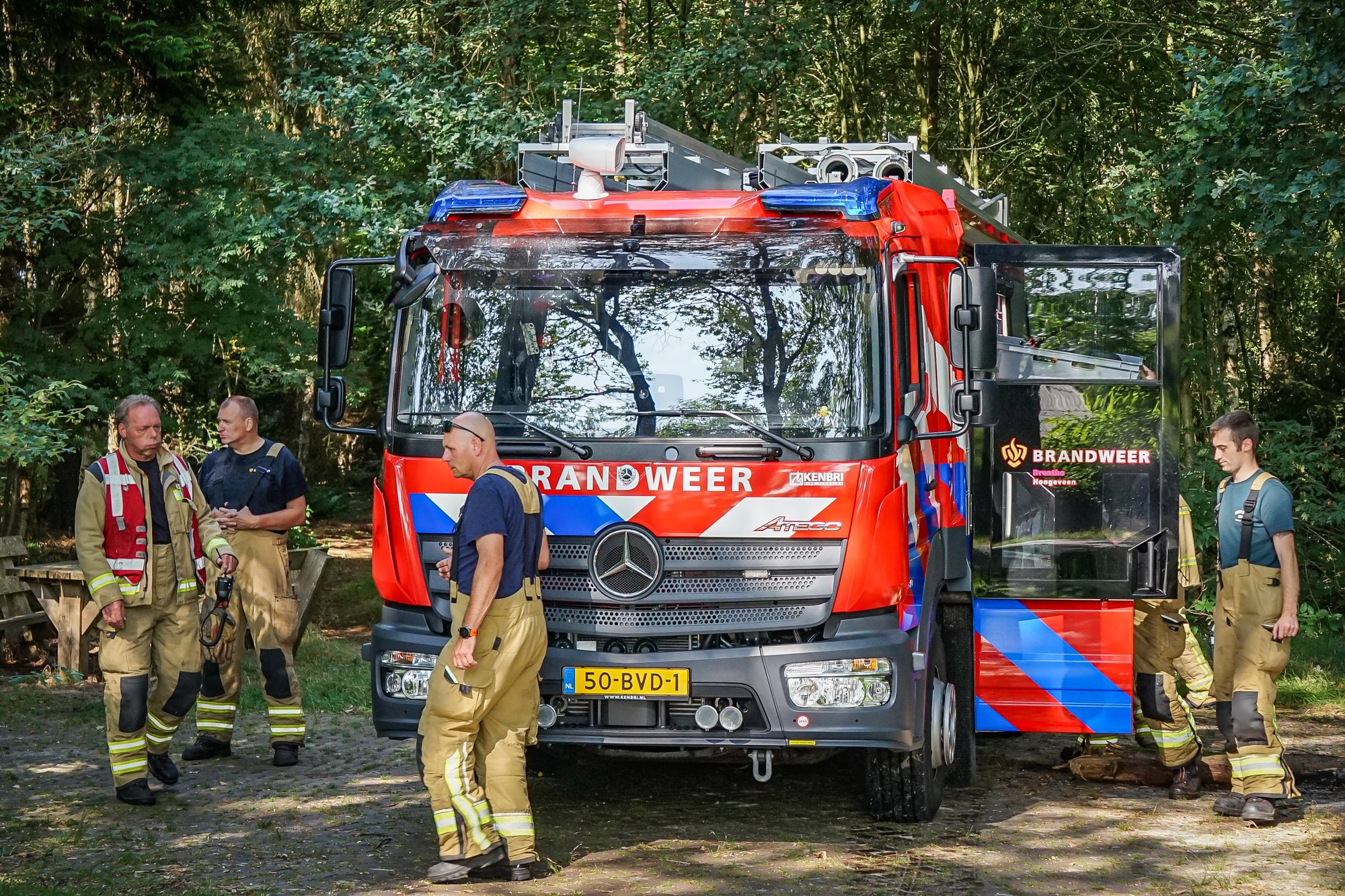 Natuurbrand snel onder controle in Pesse