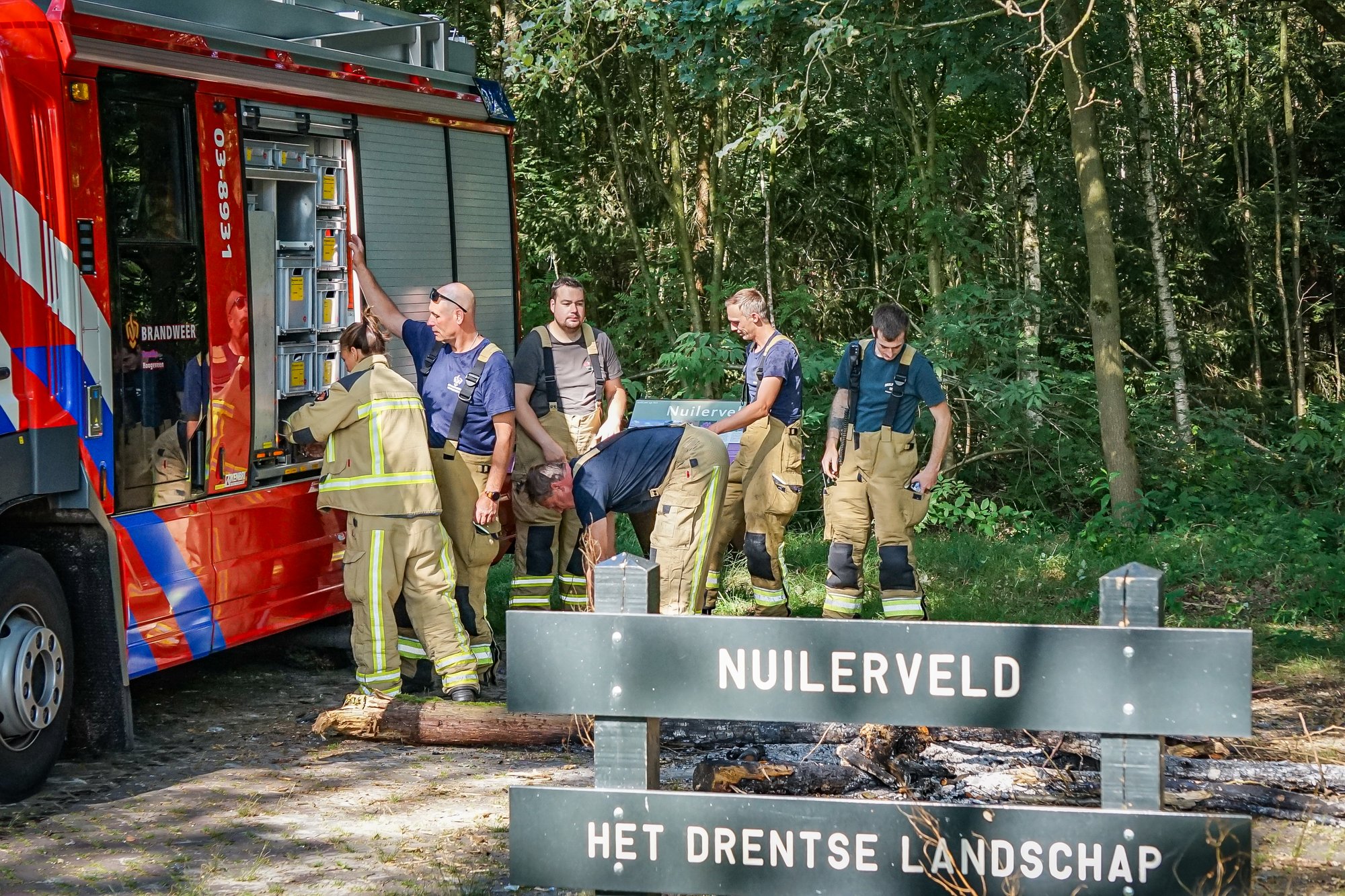 Natuurbrand snel onder controle in Pesse