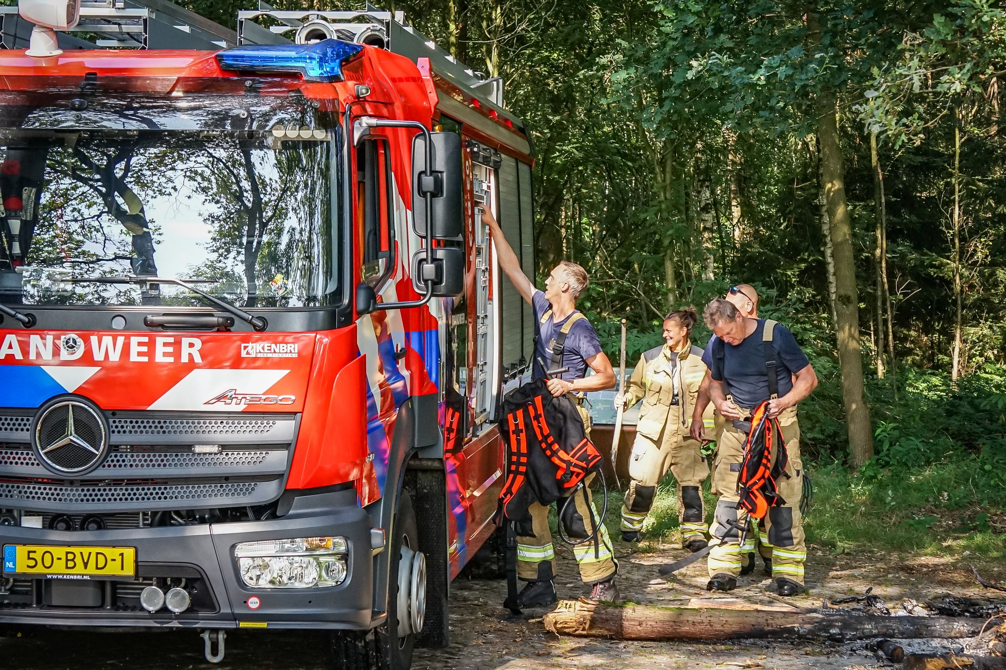 Natuurbrand snel onder controle in Pesse