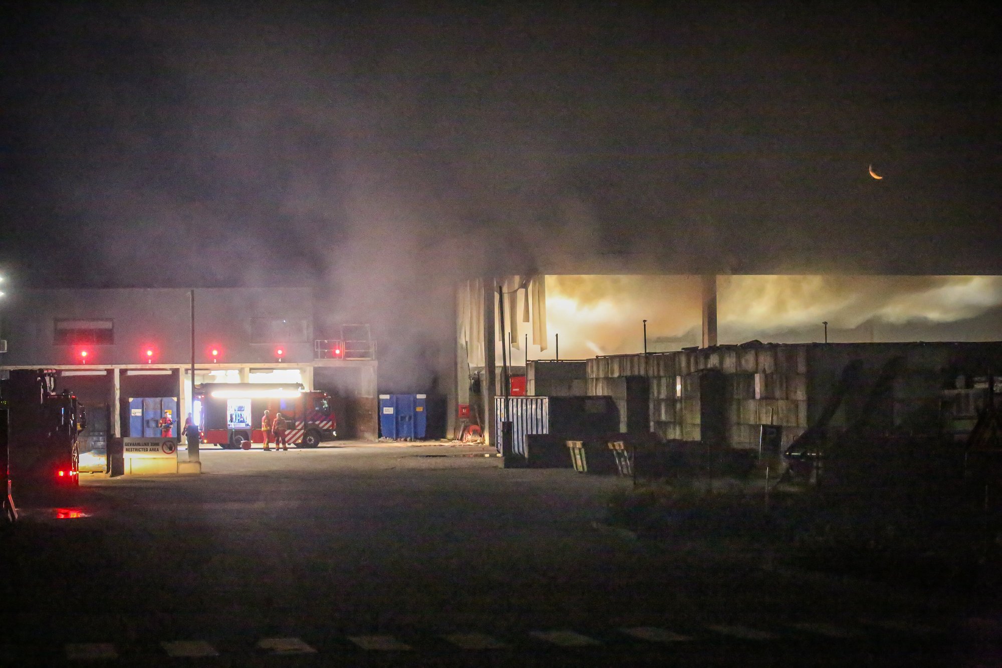 brand bij PreZero in Groningen
