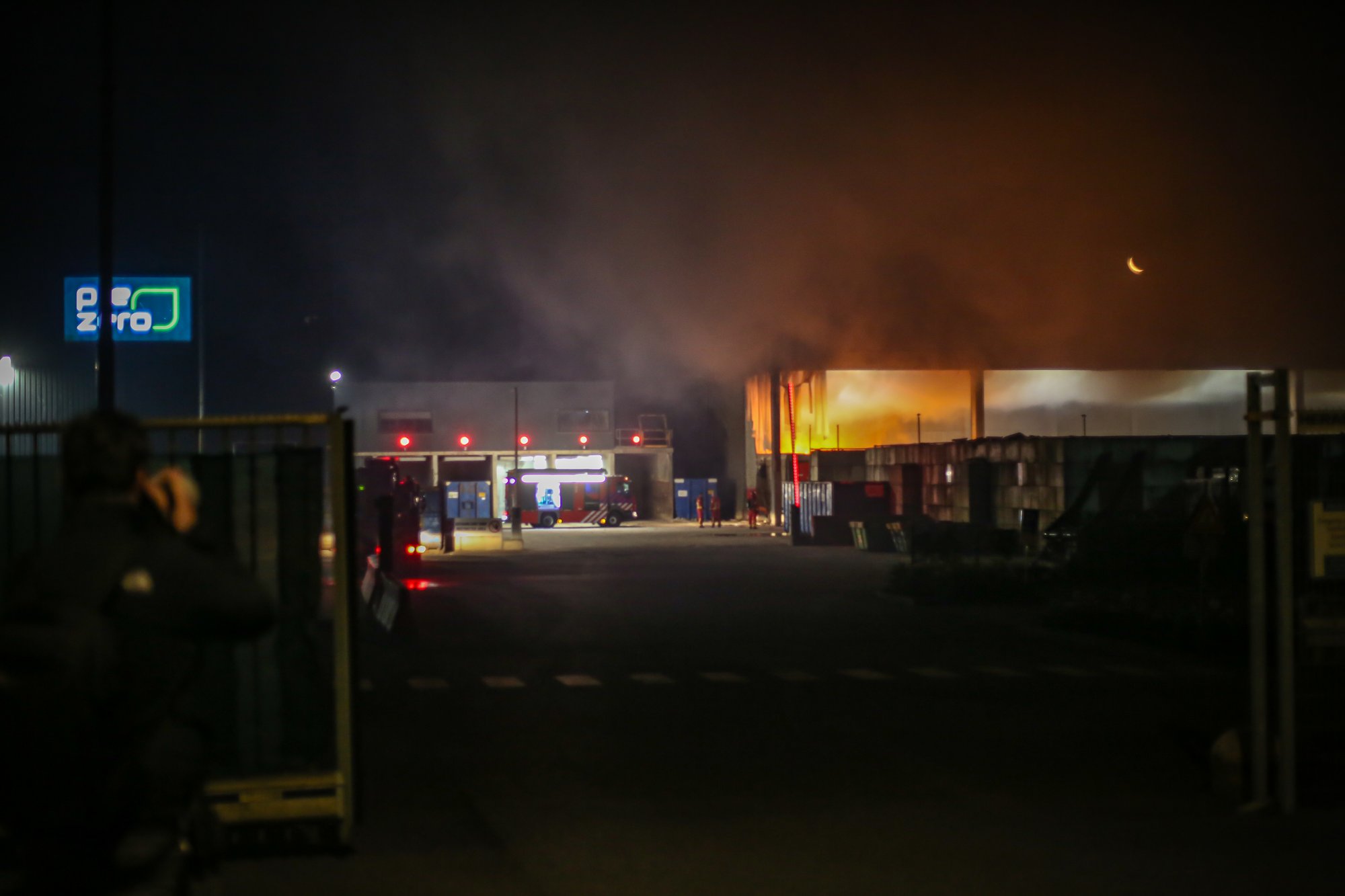 brand bij PreZero in Groningen